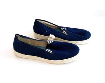 Vintage canvas shoes slip ons favorites deadstock new 70s