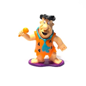 Vintage Fred Flintstones Rock DQ wobble bobble head toy 1997 rare toy figure