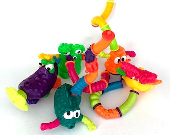Vintage Nickelodeon toys Tangle twist a zoid  lot 90s 1996 happy meal mcdonalds