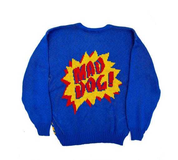 Vintage 80s Odie Garfield Sweater Pixel Knit Excellent Adult L Etsy UK