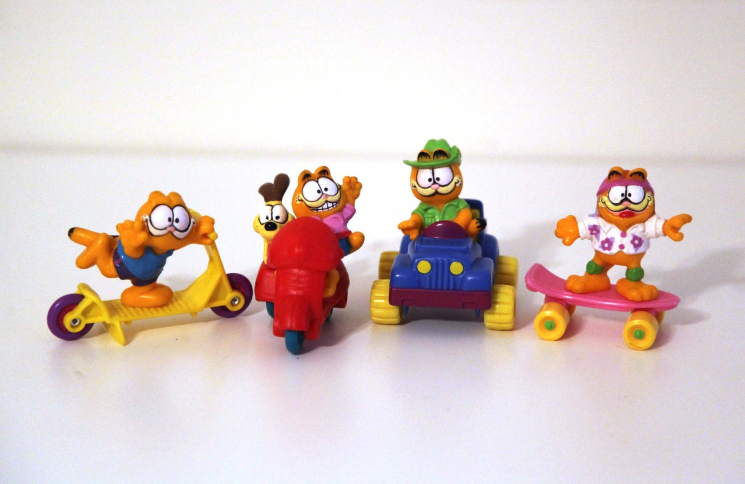 Vintage Garfield Happy Meal Toys 1989 Mcdonald's 80s