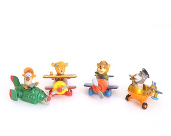 Vintage 80s Talespin happy meal toys die cast mcdonalds 1989 complete set tale spin