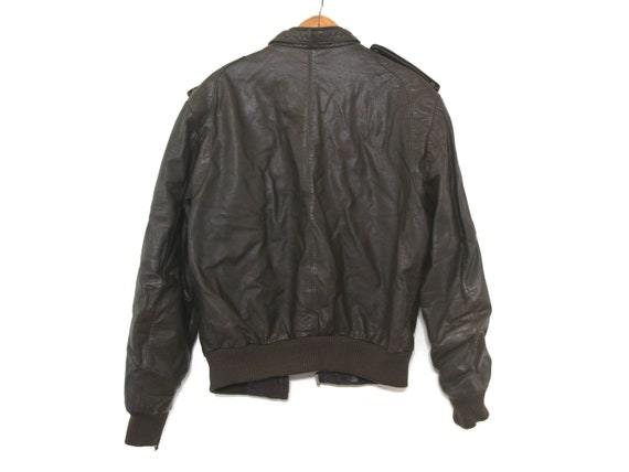 Vintage 80s members only jacket leather moto moto… - image 2