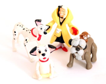 Vintage 101 dalmations toys lot happy meal disney complete set 1992 mcdonalds cruella pongo