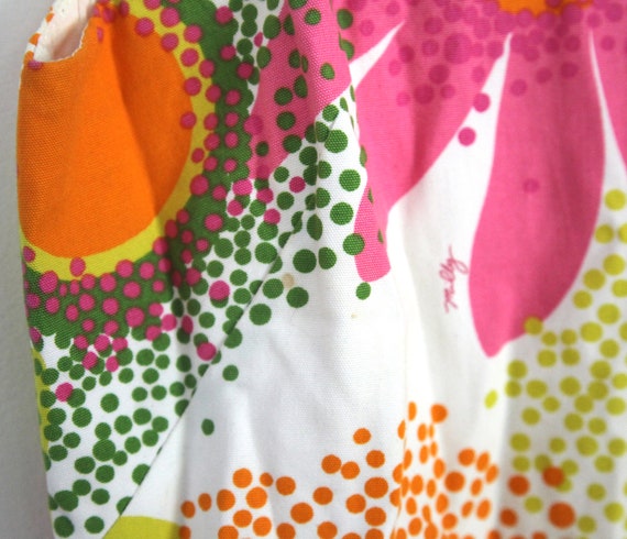 Vintage 70s dress floral Milly of New York - image 3