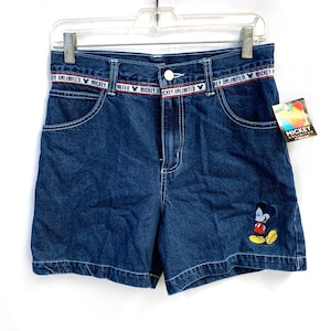 Vintage 90s Mickey mouse jean shorts disney 90s
