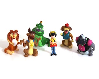 Vintage 80s All dogs go to heaven toys figures Wendys 1989