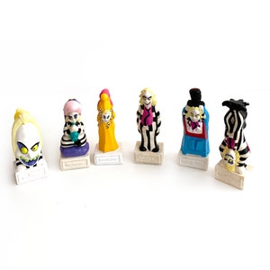 Vintage 80s Beetlejuice burger king pvc toys figures