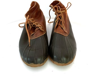 Vintage Duck Boots Eddie Bauer Mens 10 Winter Boots Leather  display picture 1