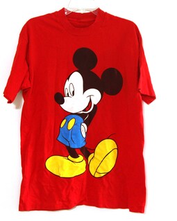 ヴィンテージ 90年代 ミッキーマウス Tシャツ 赤 クラシック