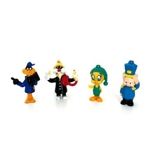 Vintage 80s looney toons fun figures warner bros toy pvc figures 1989 Arby&#39;s