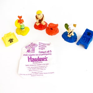 Vintage Flintstones toys 80s 90s pvc figures Hardees