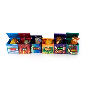 Vintage Lion King finger puppet toys figures lot 90s disney Burger King 1995 complete set of 6