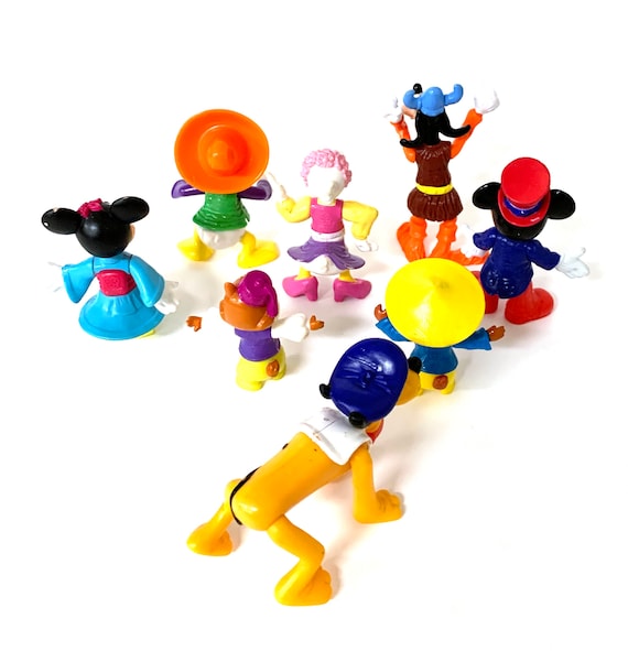 Vintage Disney Toys Epcot Mcdonalds 1993 Complete Set Mickey Mouse
