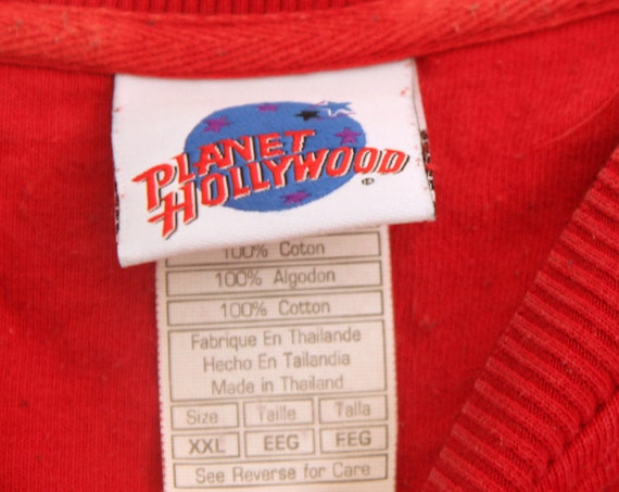 Vintage Planet Hollywood sweatshirt Atlanta red 1… - image 2