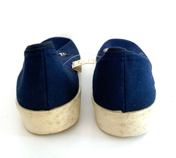 Vintage canvas shoes slip ons favorites deadstock… - image 5