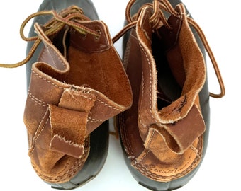 Vintage Duck Boots Eddie Bauer Mens 10 Winter Boots Leather  display picture 3
