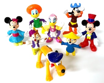 Vintage Disney Toys Epcot Mcdonalds 1993 Complete Set Mickey Mouse