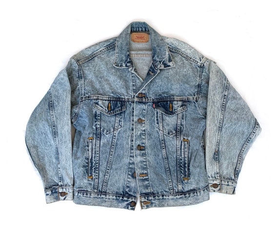 Vintage 80er Jahre Levis Jeansjacke Acid Wash Stonewash Schweiz