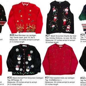 Vintage Christmas sweater You Pick 80s 90s xmas sweatshirt men's women's all sizes ugly sweater image 5