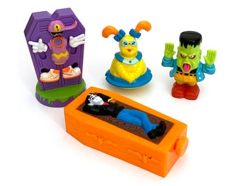 Vintage Gravedale High happy meal toys 1991 complete set Rick Moranis rare Halloween