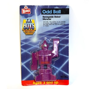 Juguete transformador vintage Gobots Odd Ball de los años 80, nuevo en paquete sellado, 1986