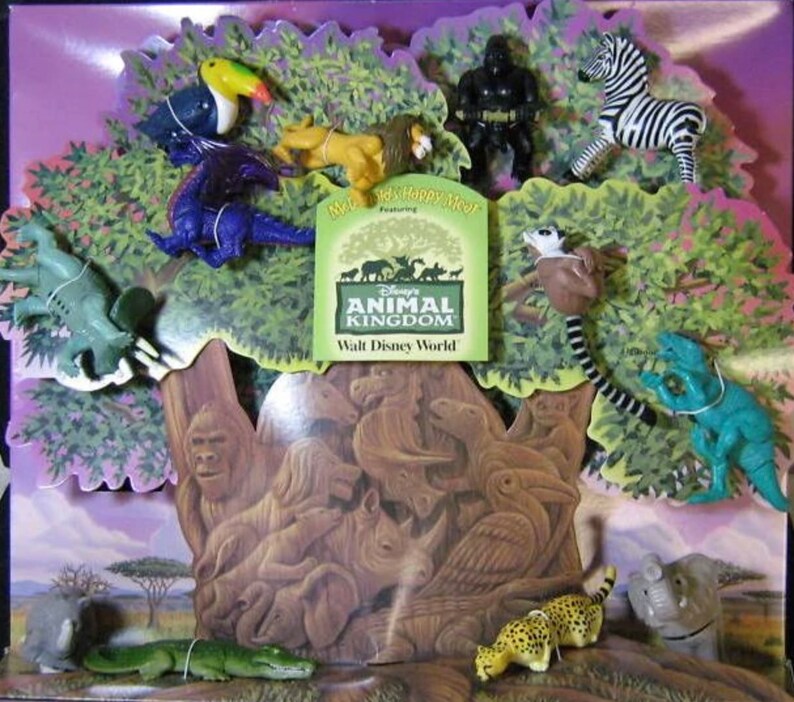 Vintage Animal Kingdom Toys Complete Set 1998 Happy Meal Etsy