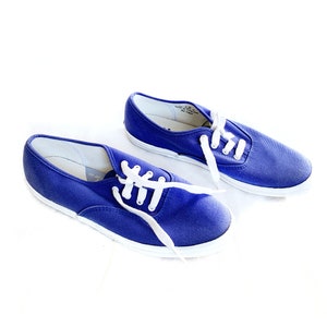 Vintage keds shoes blue canvas womens 7 80s 90s