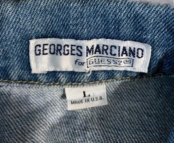 Vintage Guess chaqueta jean 80s hombre L Etsy Mexico