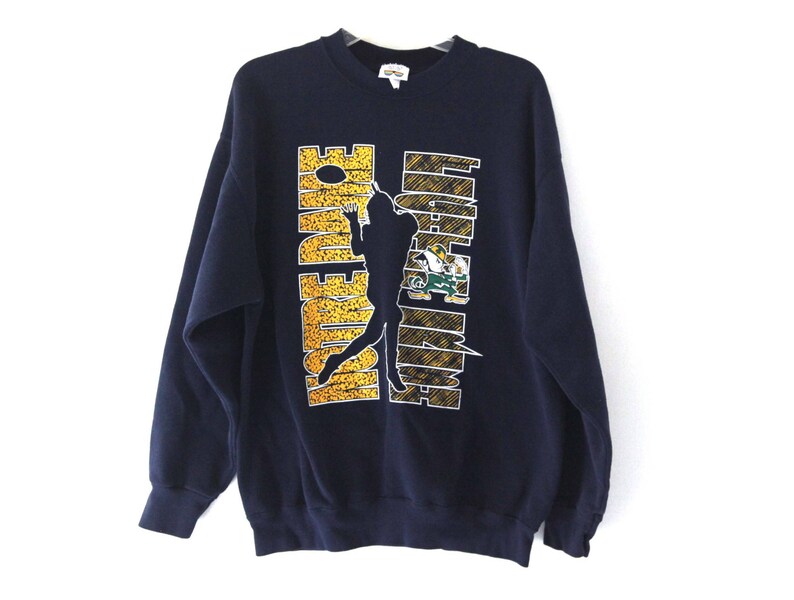 retro notre dame sweatshirt