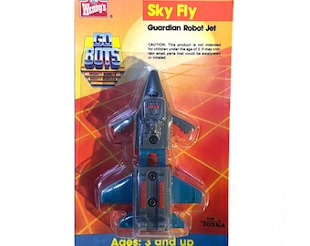 Vintage jaren 80 Go-bots Sky Fly-transformatorspeelgoed nieuw in verpakking verzegeld 1986