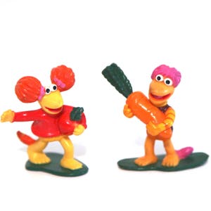 Fraggle rock vintage 80s pvc figures set of 2 under 3 toys mcdonalds happy meal