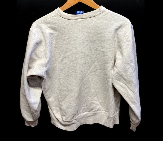 Vintage Champion sweatshirt light heather gray 80… - image 2