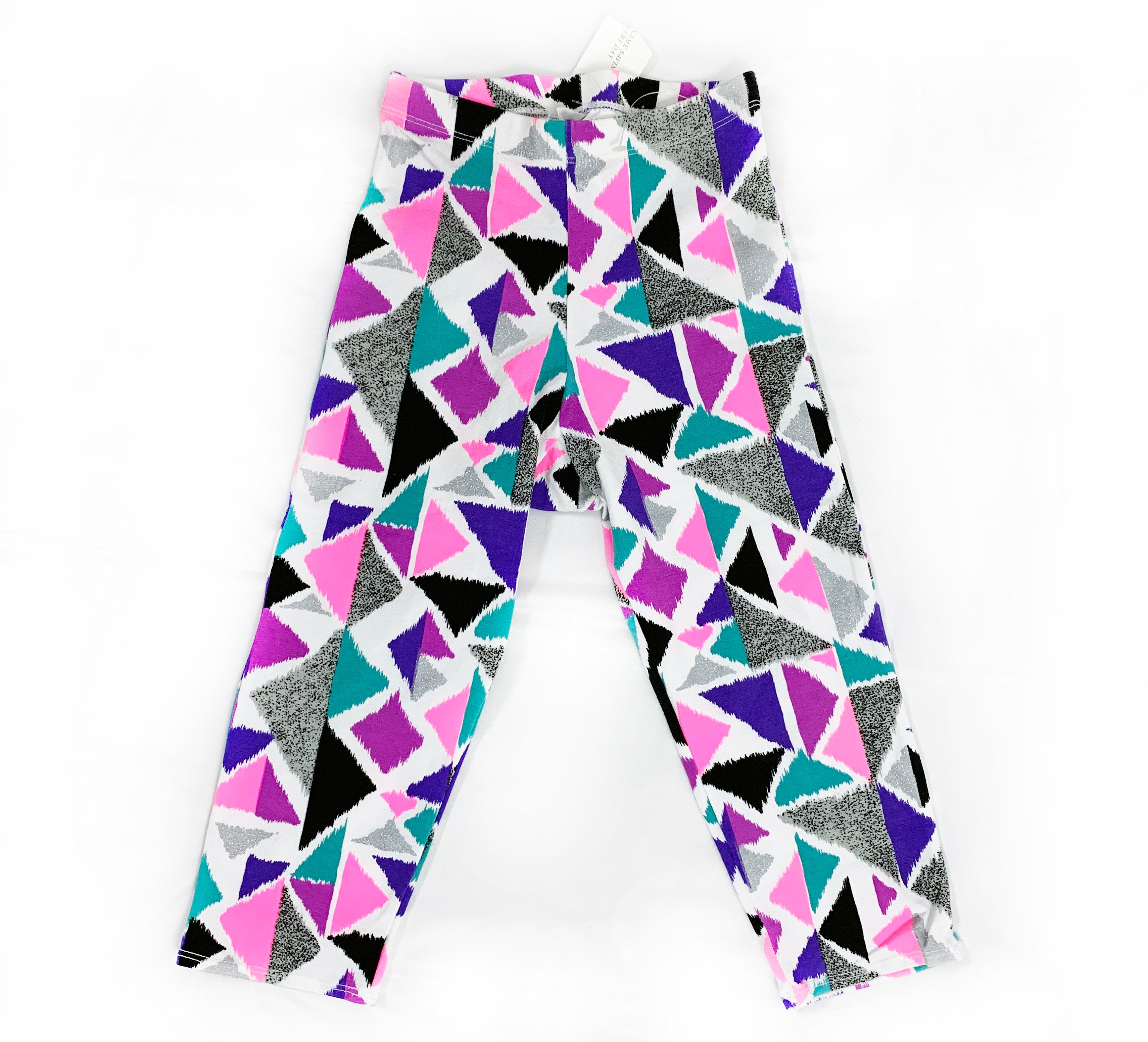 Vintage Spandex Leggings Shorts Capri 
