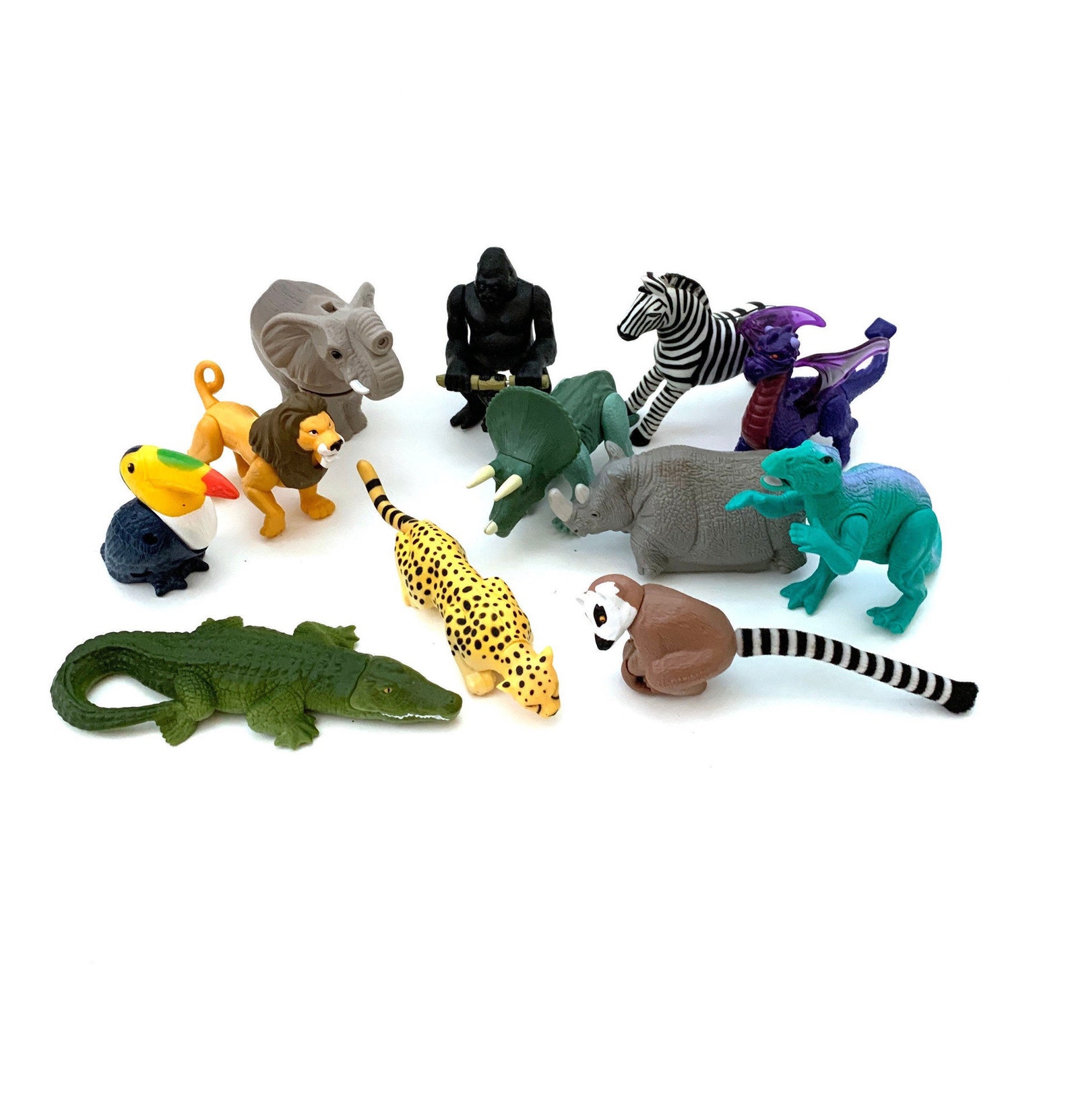Vintage Animal Kingdom toys complete set 1998 happy meal Etsy