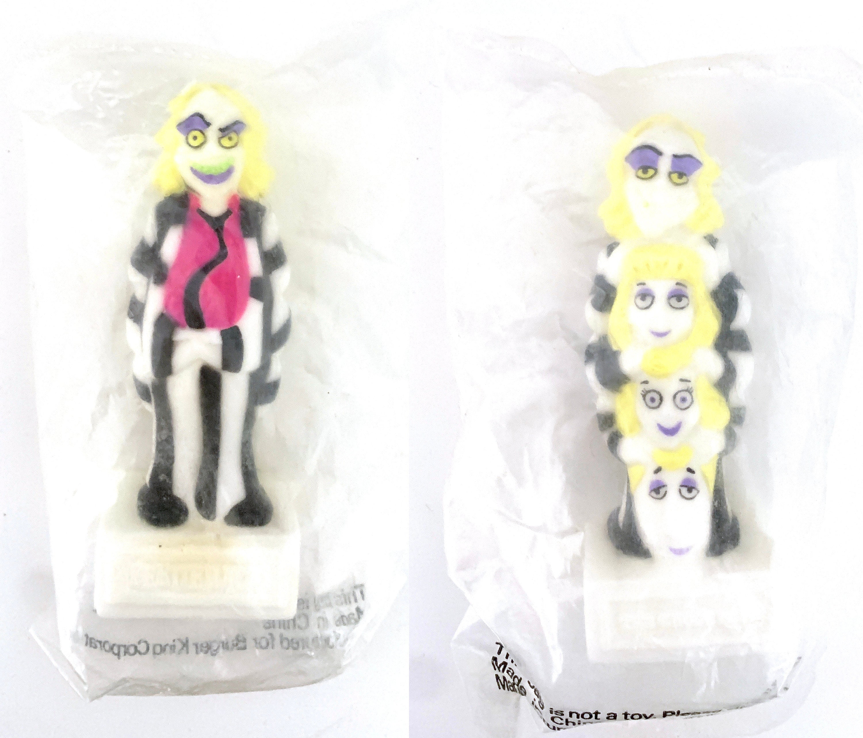Vintage 80s Beetlejuice Burger King Pvc Toys Figures - Etsy