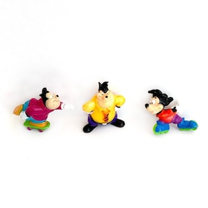 Vintage 90s Goofy Goof Troop Pvc figures toys set of 3 Kelloggs