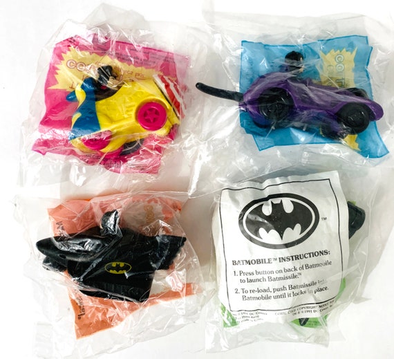 Vintage BATMAN Happy Meal Toys Sealed in Package 1991 - Etsy