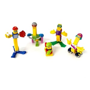 Vintage bendy toy fry benders mcdonalds happy meal toys complete set rare 1990