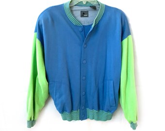 blue green jacket
