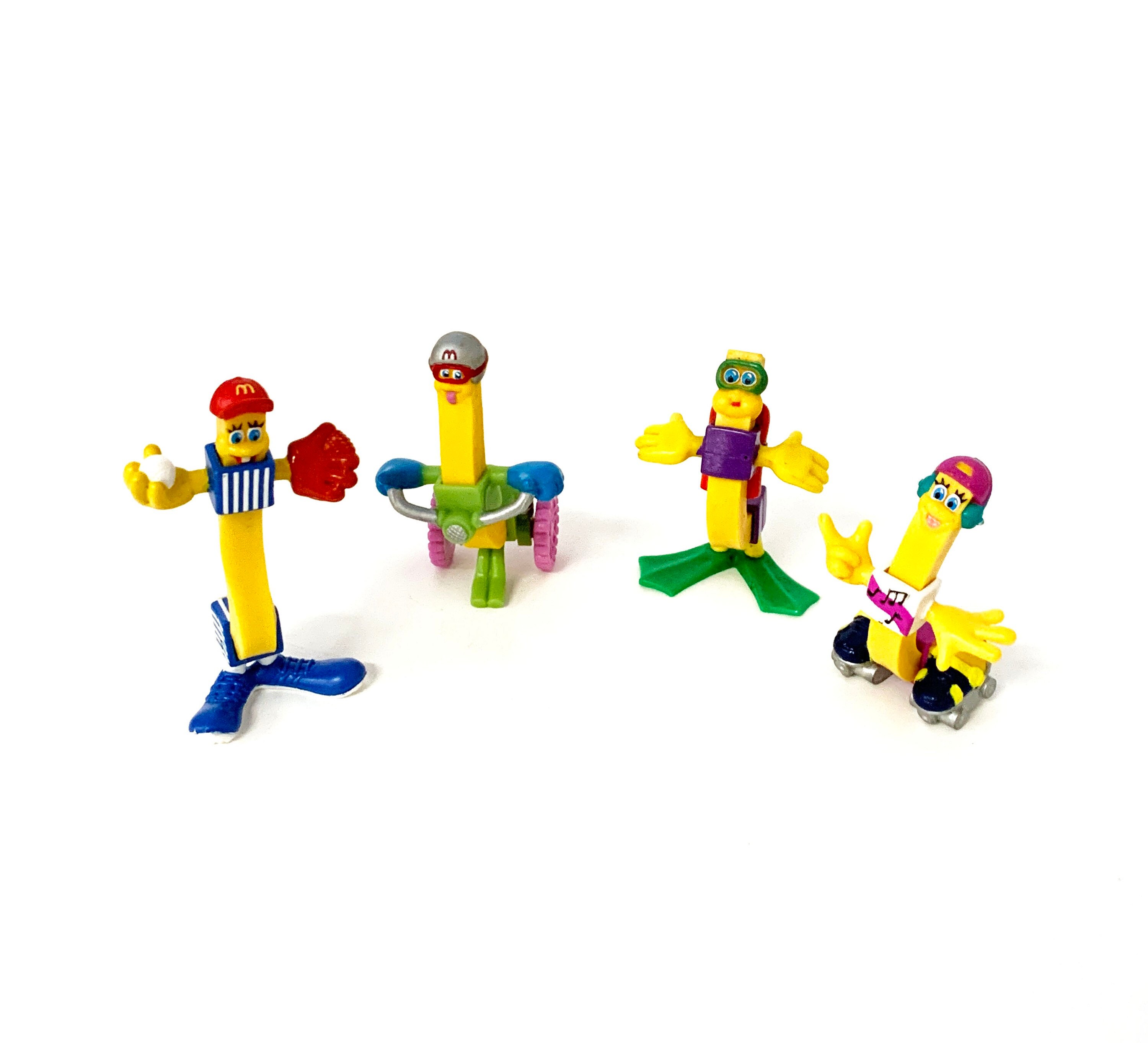 Vintage Bendy Toy Fry Benders Mcdonalds Happy Meal Toys Complete