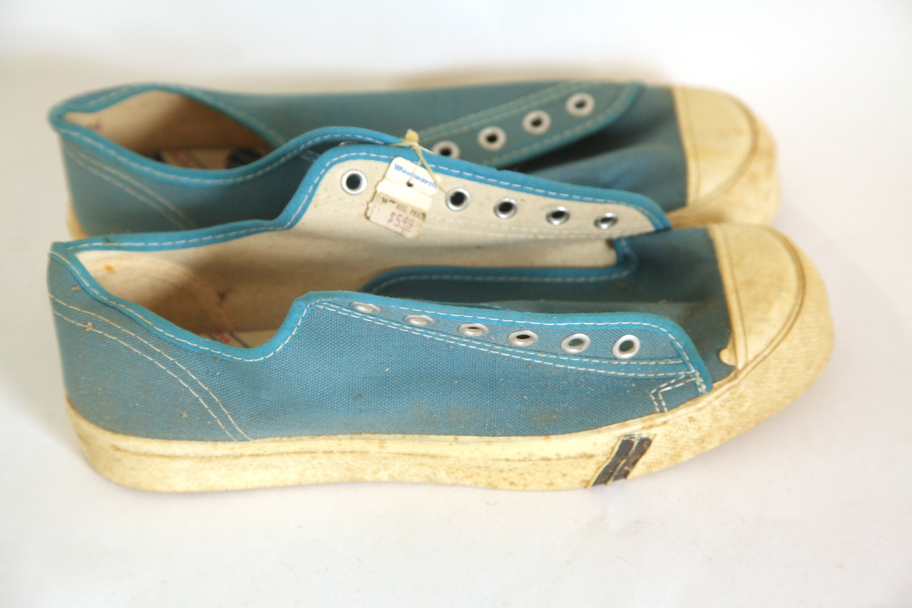 Vintage 60s Canvas tennis shoes Woolworth mens 5.5 deadstock Etsy
