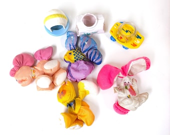 Vintage Fisher Price Smooshees lot of 7