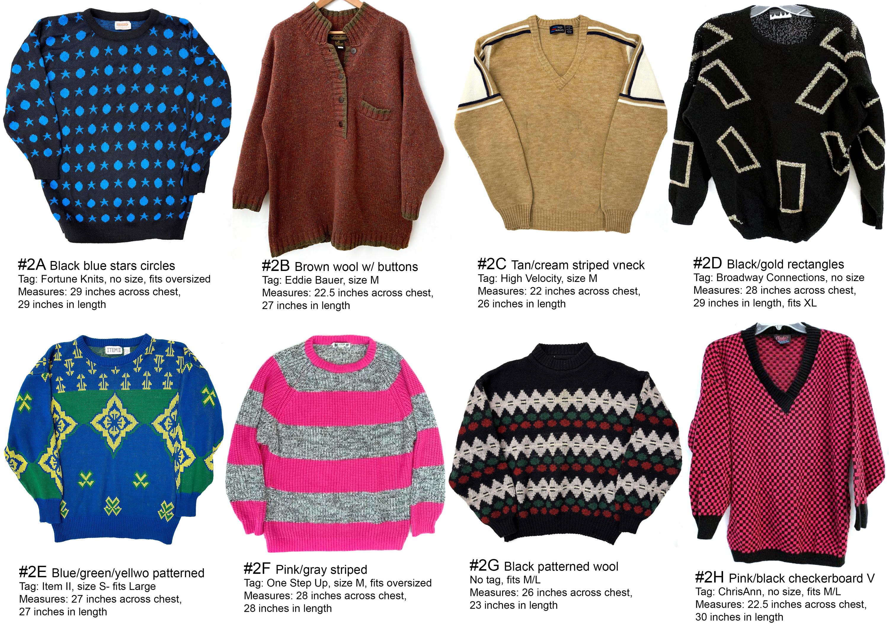 Vintage 80s Sweater YOU PICK Ugly Cute Geometric - Etsy