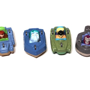 Vintage Captain Planet set of 4 flip cars 1990 complete set tv show 90s