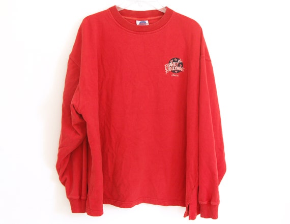 Vintage Planet Hollywood sweatshirt Atlanta red 1… - image 1