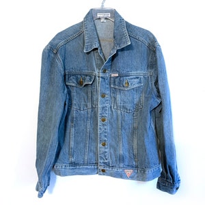 Vintage Guess jean jacket 80s mens L