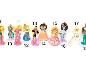 Lot De 6 Figurines Barbie Vintage McDonald's 1991/1993 - Collection Jouets Anciens