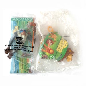 Vintage 90s Lion King Toys Burger King sealed packages