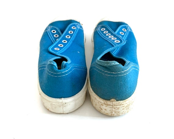 Vintage 60s Canvas tennis shoes Woolworth mens de… - image 7